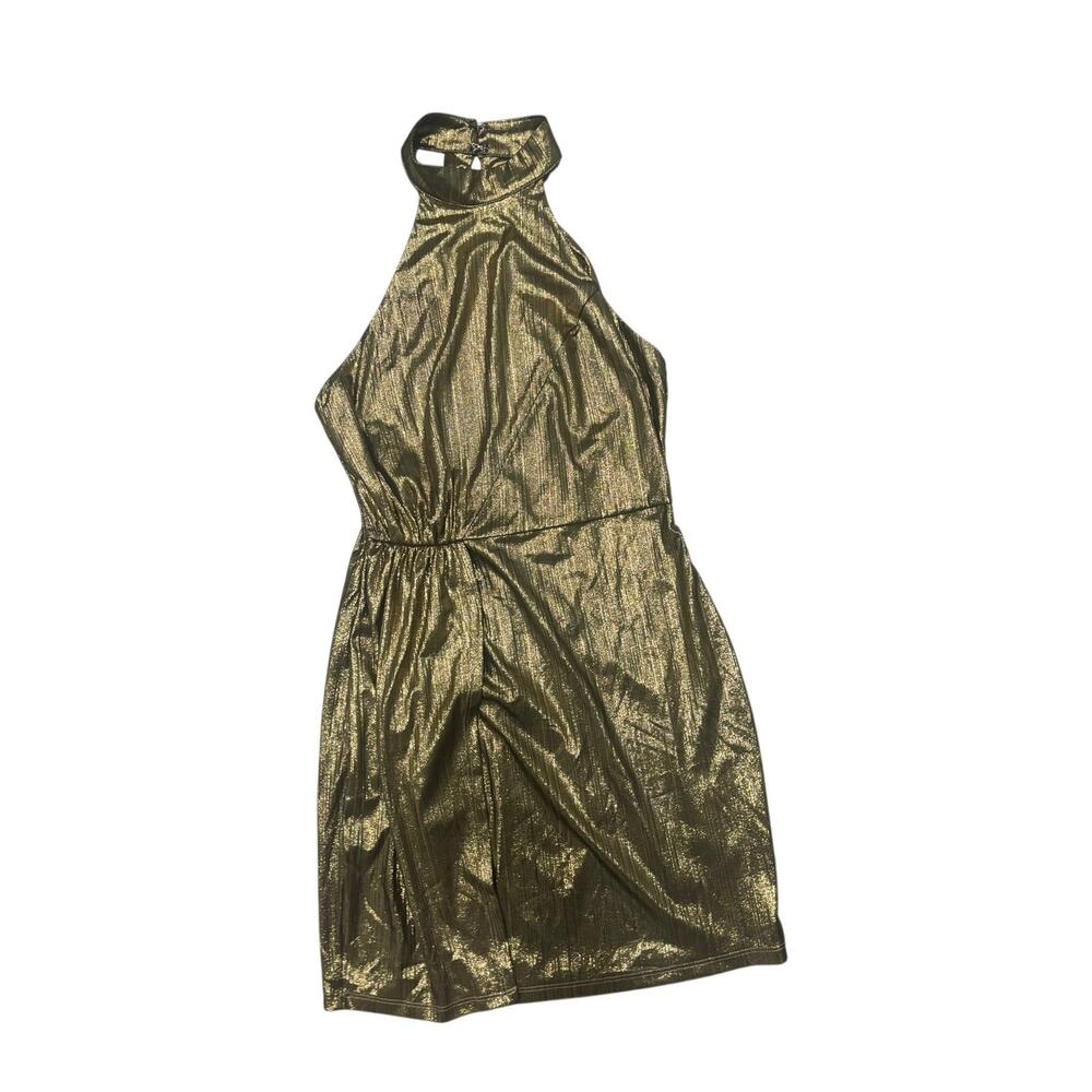 Lulus gold cocktail dress